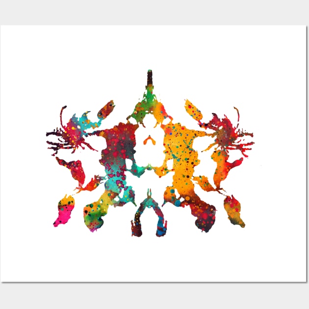 Rorschach inkblot test Wall Art by erzebeth